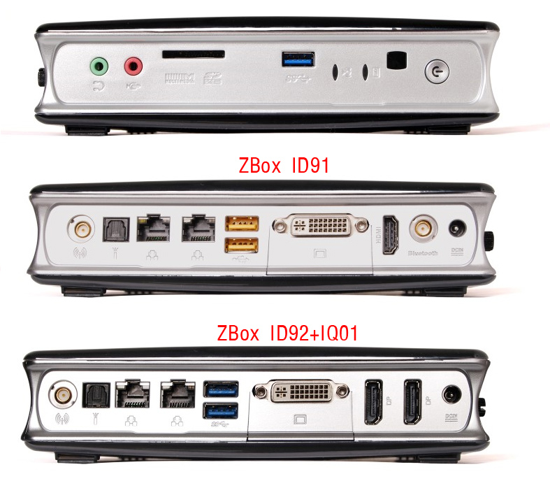 Zotac Zbox ID91, ID92 und IQ01 mit Haswell Prozessor