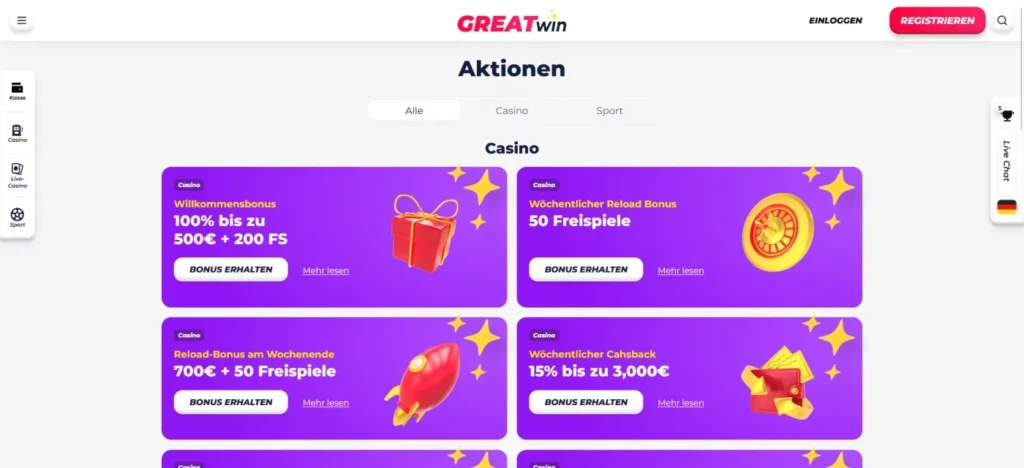 greatwin bonus