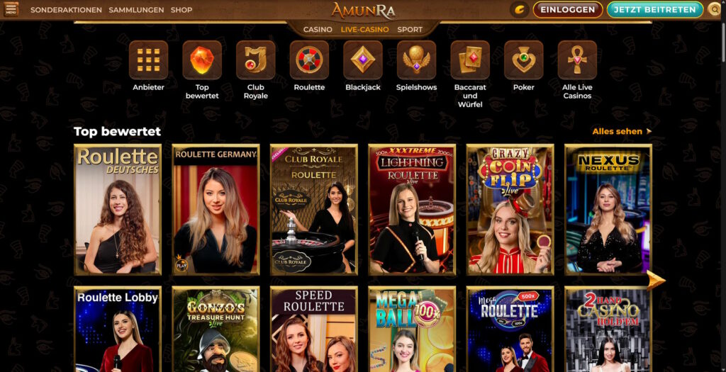 amunra live casino