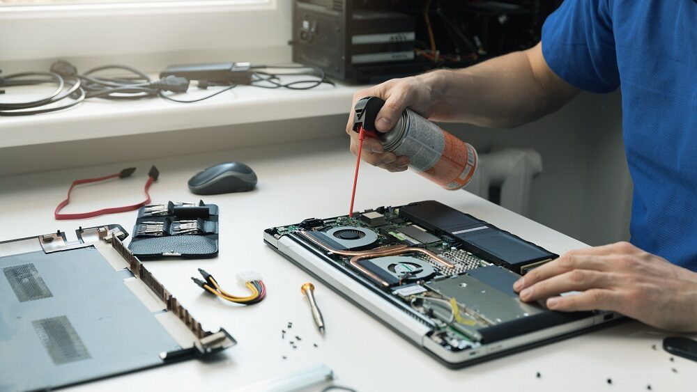 pc reinigen mit druckluft