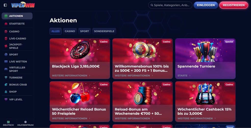 viperwin bonusprogramm