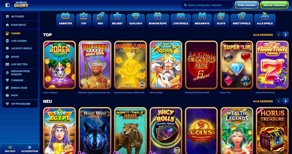Spins Of Glory Casino
